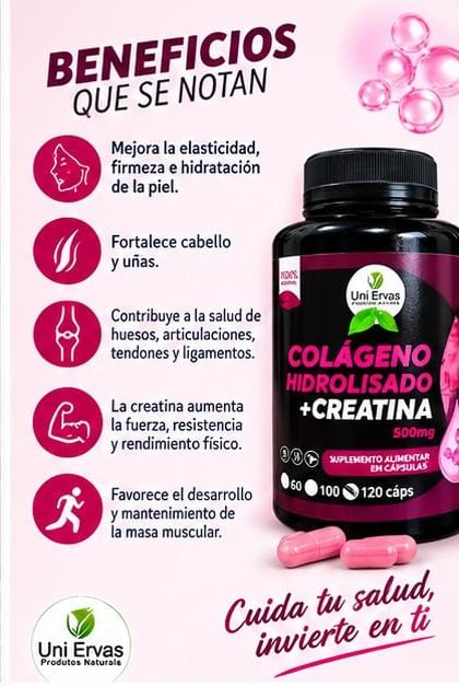 COLAGENO POWER+CREATINA de 60 caps